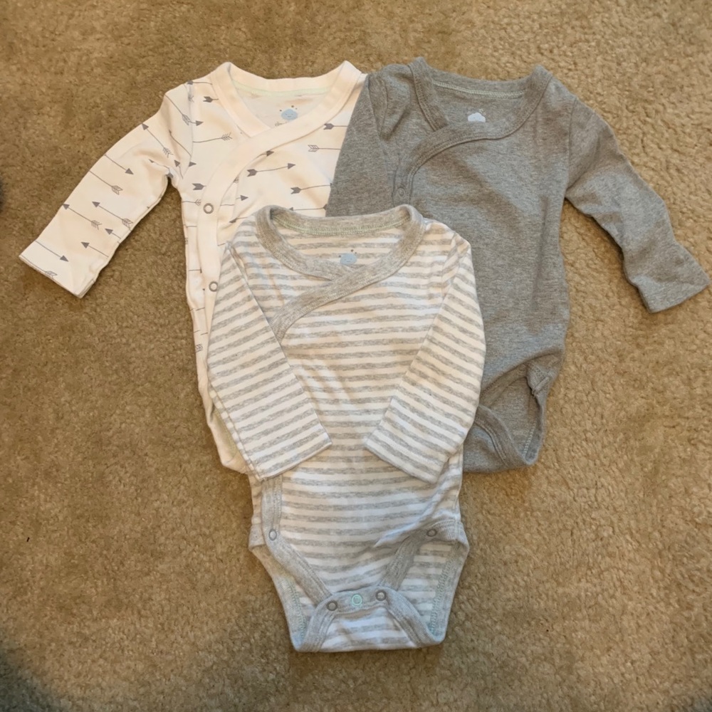0-3 month onesies and outfit